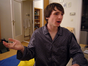 Munter diskutierender Kilian